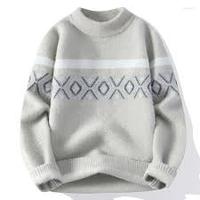 Pull-over en maille jacquard structuré pour homme, collection Hiver 2025, dernier design, service OEM, personnalisable, face avant en coton/acrylique