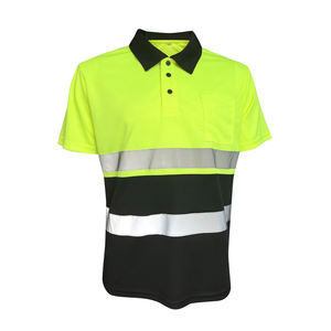 Hot <b>Sale</b> Custom Construction Cotton High Visibility Reflective Safety Workwear Hi Vis Work Polo Shirt - Product Image 5