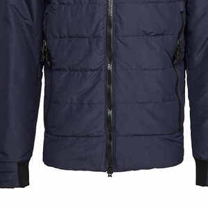 Men's <b>Warm</b> Canvas Puffer <b>Jacket</b> with Hood Custom Front Logo Fashion Style <b>Waterproof</b> Quick Dry Street-Wear OEM Fashion Designs - Product Image 4
