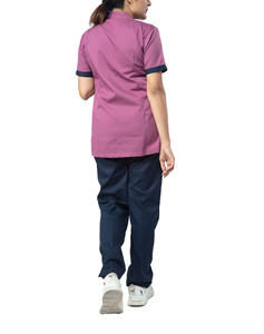 Ventes en gros de tenues d'hôpital personnalisées avec logo unisexe, ensembles de blouses médicales pour médecins et infirmières, polyester et élasthanne, en provenance du Pakistan - Product Image 4