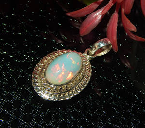 จี้เงินแท้925อันประณีตและหินโอปอลเพชรโมอิสซาไนท์สไตล์วินเทจชุบทองปริมาณมาก - Product Image 5