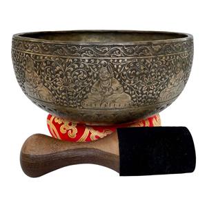 ชุดชามร้องเพลงทองเหลือง3ชิ้นของ2023อินเดียสินค้าร้องเพลงธิเบต - Product Image 4