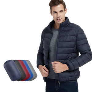 Manteau en duvet chaud et coupe-vent Vestes en duvet pour hommes Vestes en duvet d'hiver à col montant avec logo personnalisé OEM - Product Image 1