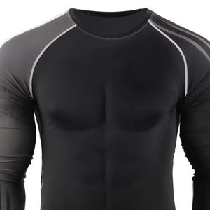 Camiseta de Protección Solar para Hombre de Secado Rápido con Logotipo Personalizado, Camiseta de Protección Solar para Natación con Impresión Digital, Camiseta de Protección Solar de Manga Larga con Compresión - Product Image 4