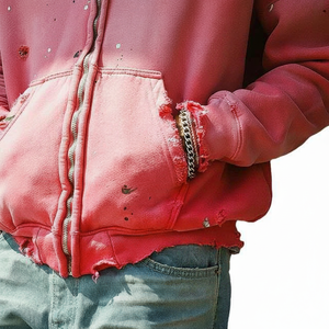 Sudadera con Capucha de Alta Calidad para Hombre, 350GSM, Lisa, Talla Grande, Poliéster/Algodón, Antiarrugas, Transpirable, Lavada, Tejido de Punto - Product Image 6