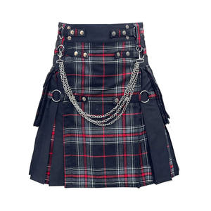 Kilt écossais gothique pour homme, motif tartan Spirit of Bruce, avec tablier frontal, modèle hybride 2026 - Product Image 1