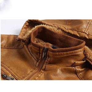 <b>Jackets</b> Coat High Fashion Punk Biker Motorcycle <b>Suede</b> Bomber PU Leather <b>for</b> <b>Men</b> Rock Plus Size Custom Packing Stand Casual Solid - Product Image 3