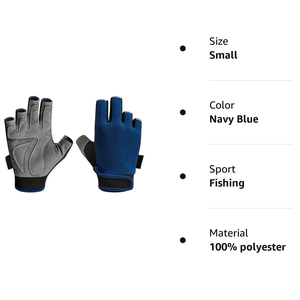 Guantes de medio dedo transpirables y cómodos para hombre y mujer, protectores de manos acolchados de espuma, a precio barato - Product Image 6