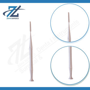 Osteotome à tête dentelée 180 mm de long, 4 mm, en acier inoxydable, instrument chirurgical manuel, certifié CE, fabriqué au Pakistan - Product Image 3