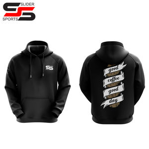 Venta al por mayor de ropa deportiva regular con logotipo personalizado, camisa con capucha de color sólido, Sudadera con capucha para hombre de talla grande, Sudadera con capucha bordada personalizada - Product Image 5