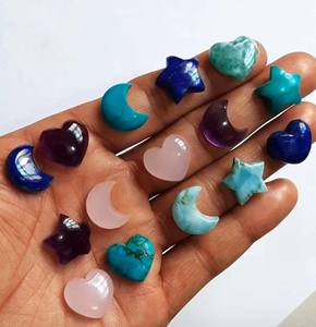 Pierre Larimar Multi forme taille 15mm, prix d'usine, sculpture de Larimar, Cabochon, pierres précieuses, vente d'été - Product Image 5