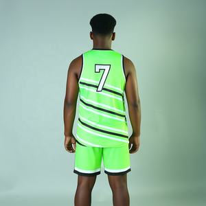 Ropa Deportiva para Exteriores, Conjuntos de Uniformes de Baloncesto 100% Poliéster, Transpirables, Tallas Grandes, Antibacterianos, Sin Mangas, Alta Calidad - Product Image 5