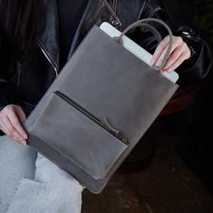 Full Grain Genuine <b>Leather</b> Durable Portable <b>Laptop</b> <b>Sleeve</b> Handmade for Professionals Travel and Study Use GLS-0277 - Product Image 1