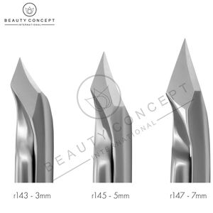 Pince à cuticules 1/2 Jaw Tower Point en acier inoxydable chirurgical, outil de précision pour techniciens ongulaires - Product Image 4