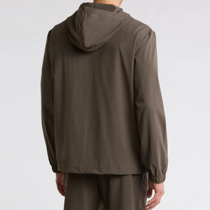 เสื้อฮู้ดกันลมแบบลำลองสำหรับผู้ชายเสื้อมีฮู้ดแบบมีซิปสามกระเป๋าดีไซน์ลายตัวอักษรทรงหลวมฉลากตามสั่งสำหรับฤดูใบไม้ร่วง - Product Image 2