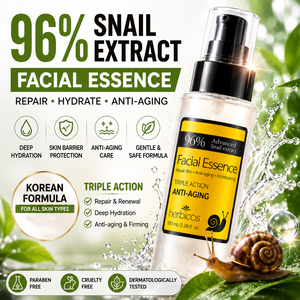 Sérum Coreano Antiedad para Rostro y Cuello de Venta al por Mayor OEM con 96% de Mucina de Caracol para el Cuidado de la Piel, Blanqueador y Reparador para Piel Sensible con Ácido Hialurónico - Product Image 1