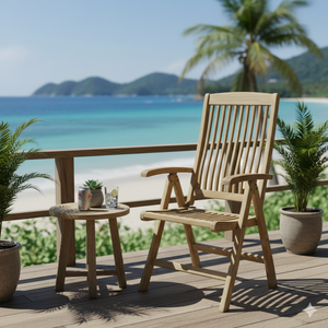 Premium Modern Eco-Friendly Teak <b>Wood</b> <b>Arm</b> <b>Chair</b> for Restaurant Dining and Outdoor Use - Product Image 1