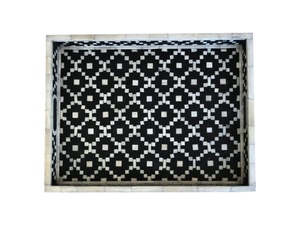 Plateau de service en os personnalisable, design élégant, incrustation d'os, moderne, haute qualité, pour restaurant et usage domestique, service de nourriture décoratif - Product Image 3