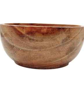 Ensaladera de madera grande Cuenco de madera rústico para ensalada, pasta, frutas y aperitivos Cuenco de madera para servir para mesa de comedor - Product Image 5