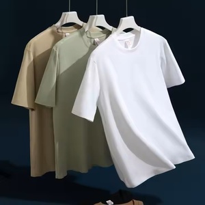 เสื้อยืดโอเวอร์ไซส์ผู้ชายขายดีที่สุดปี 2025 คุณภาพสูง ผ้าฝ้าย 70% โพลีเอสเตอร์ 30% สั่งผลิตได้ตามแบบ OEM พิมพ์ลายได้ น้ำหนัก 240 กรัม เป็นมิตรต่อสิ่งแวดล้อม - Product Image 5