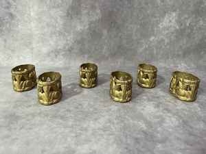 Ronds de serviette, ronds de serviette en rotin, ronds de serviette en osier, décor de table - Product Image 3