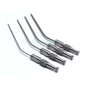 Tubo de Succión de Acero Inoxidable de 2 mm, Tubo de Succión Reutilizable, Instrumento Quirúrgico ORL - Product Image 1