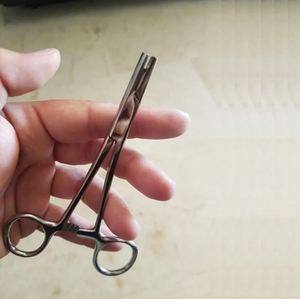 Pinces à ancrage dermique permanentes professionnelles avec inserts dermiques, corps en acier inoxydable poli miroir, outils de piercing corporel - Product Image 5