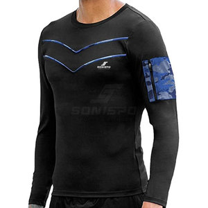 Custom Printed Pictures Compression Full Sleeves <b>Shirts</b> Printing Logo <b>100</b>% <b>polyester</b> Men's Compression Full Sleeves <b>Shirts</b> - Product Image 3