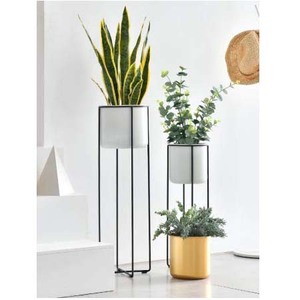 Vintage New Arrival Hot <b>Sale</b> Metal <b>Flower</b> Stand Indoor Potted Planter <b>Vase</b> Stand <b>for</b> Wedding Decoration Home Decorate Black - Product Image 2