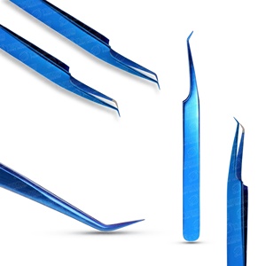 แหนบต่อขนตาสีฟ้าแบบญี่ปุ่นสแตนเลสดีไซน์ล่าสุดมีให้เลือกทุกสี - Product Image 5