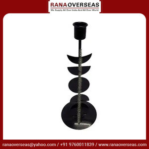 Super qualité couleur noire décor de mariage à la maison bougeoir en métal vintage au prix le plus bas du fournisseur de confiance - Product Image 4