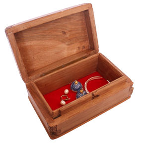 Handmade Wooden Jewelry Storage <b>Box</b> Brown Color Superior Quality Gemstones Ring <b>Box</b> Elegant Craftsmanship India Perfect Storage - Product Image 2