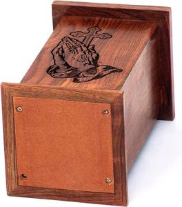 โกศไม้ทรงสี่เหลี่ยมผืนผ้าแบบวินเทจที่เป็นมิตรกับสิ่งแวดล้อมและปรับแต่งได้สำหรับเก็บอัฐิ - Product Image 4