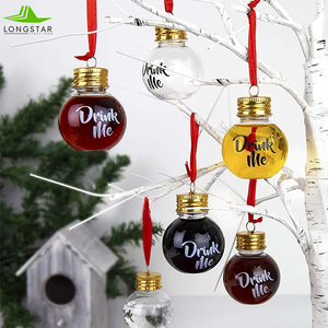 Botella <span class=keywords><strong>de</strong></span> plástico transparente <span class=keywords><strong>de</strong></span> 50oz-500oz, bola <span class=keywords><strong>de</strong></span> Navidad, tapa <span class=keywords><strong>de</strong></span> plata dorada, sin fugas, venta al por mayor y al por menor - Product Image 4