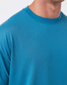 Camiseta Casual de Manga Corta para Hombre, Premium, 100% Algodón, con Logotipo Personalizado, Tejido Sólido, Corte Holgado, Talla Grande - Product Image 2