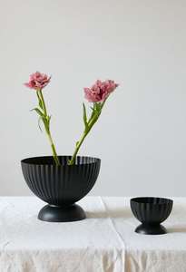 Nuevo diseño de jarrones de flores de Color negro de acero inoxidable exportador de la India boda decorativa de acero florero para el hogar - Product Image 2