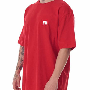 Cómoda Camiseta de algodón 100% con hombros caídos, diseño único, Camiseta holgada de verano con hombros caídos para hombres - Product Image 5