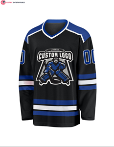 Maillot de hockey sur glace réversible sur mesure 100 % polyester pour adulte, séchage rapide, anti-bactérien, imprimé par transfert thermique pour équipe - Product Image 6