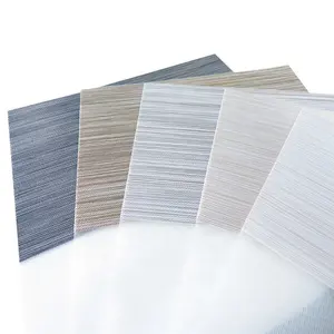 High Quality Window Polyester Plain Textile Zebra Shade Blinds Roller Material Soft Fabric Blackout For Zebra Blinds