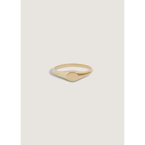 Anillo de Sello Clásico Pequeño de Acero Inoxidable con Incrustaciones, Estilo Moderno de Racimo y Eternidad, Regalo para Cualquier Ocasión - Product Image 1