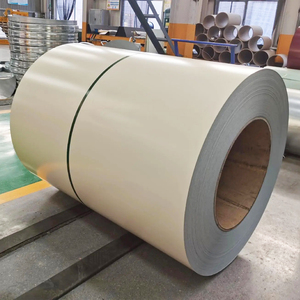 0.28*1200 मिमी z100 रंग लेपित राल 9002 कॉइल गैल्वेनाइज्ड स्टील कॉइल पिगी/ppgl स्टील कोइल पेंट फिल्म मोटाई 25um/15um - Product Image 5