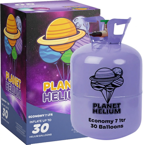 Planet Helium Europe-Filled 7L Disposable Steel Low Pressure Helium <b>Balloon</b> Cylinder Wholesale and Pallet Supply - Product Image 2