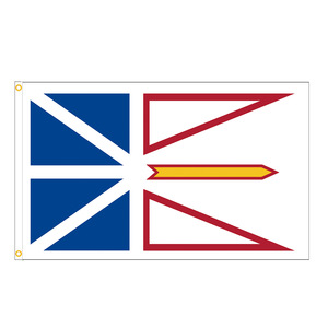 Bandera Personalizada de Nueva Tierra Firmina <span class=keywords><strong>y</strong></span> <span class=keywords><strong>Labrador</strong></span>, Bandera Canadiense Provincial para Colgar en la Pared, de Poliéster para Exteriores, con Ojales de Latón - Product Image 1