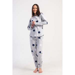 KADIN 2IPLIK XXL O YAKA UZUN KOL ETEGI OVAL MANSETLI PIJAMA TAKIM - สีชมพู - สีชมพู - Product Image 5