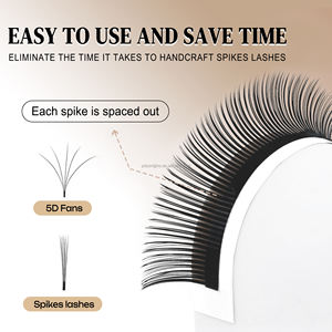 Cils en soie de vison en grappe Wispy Sense Super Soft 5D Flora Fairy Lashes Extension Maquillage coréen naturel Faux cils - Product Image 2