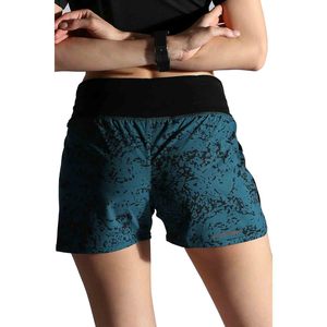 Women's Wholesale High Waisted Printed Yoga Shorts With Pockets Quick Dry Sporty Fitness Shorts For Running - Product Image 1