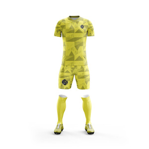 Conjunto de ropa deportiva de diseño personalizado, uniforme de fútbol unisex de alta calidad 100% poliéster, venta al por mayor, uniforme completo de fútbol único - Product Image 3