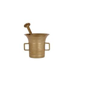 Mortero y Maja de latón Maja de mortero de latón tradicional Granito natural molinillo de especias mortero y Maja - Product Image 1