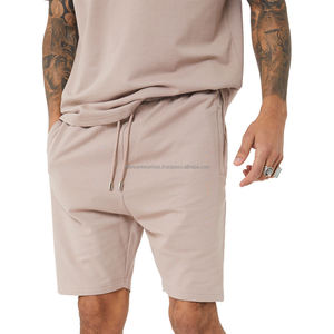 Pantalones Cortos Deportivos para Hombre de Alta Calidad, 100% Algodón, Diseño Personalizado, Logotipo Bordado, Antiarrugas, Cintura Media, Estilo Urbano - Product Image 1