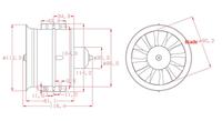 Moteur Brushless RC Apisqueen 90mm EDF 12 pales avec ventilateur cannelé 1450KV et contrôleur de vitesse électrique 120A ESC 3-6S pour avion à réaction